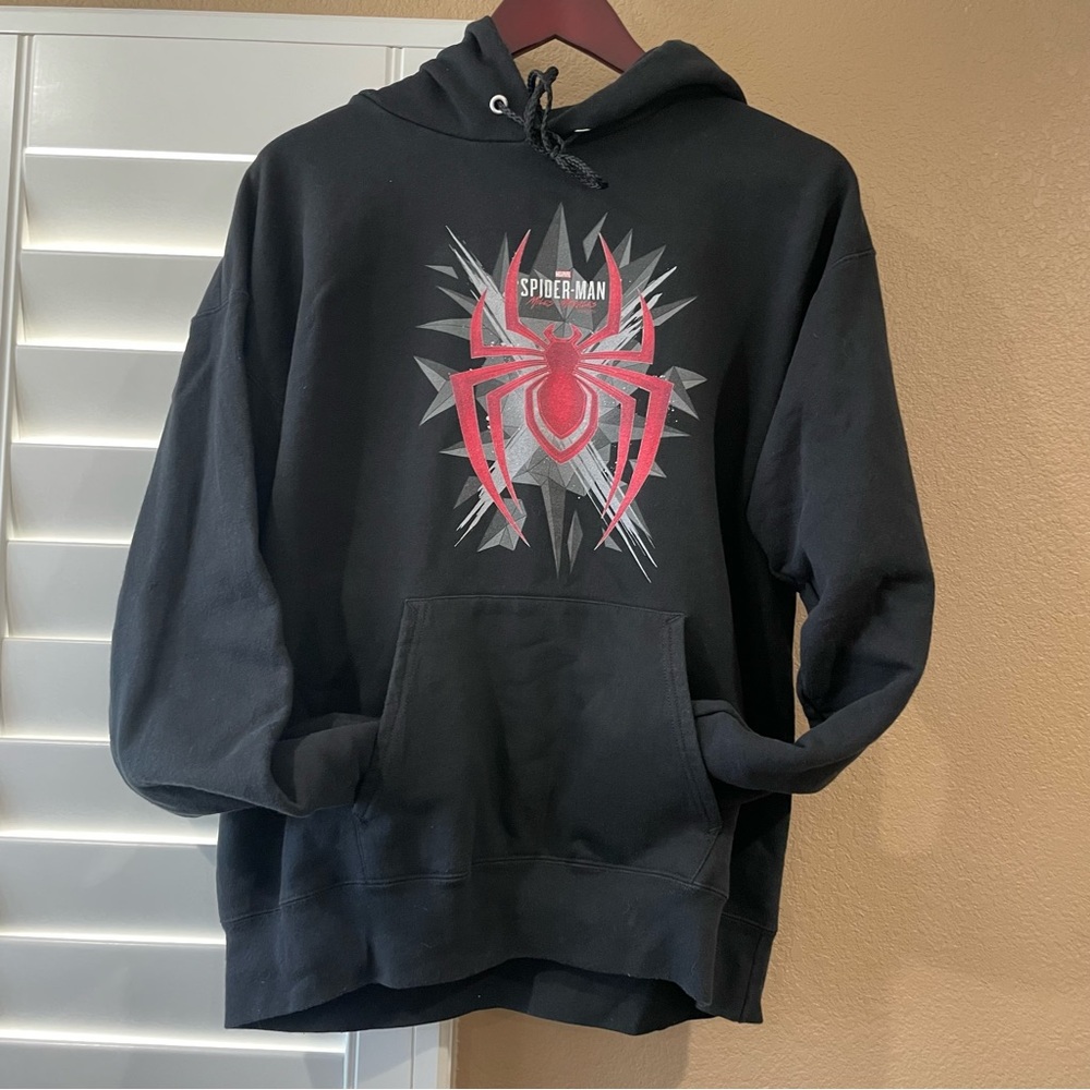 Spiderman Black Hoodie Size Medium